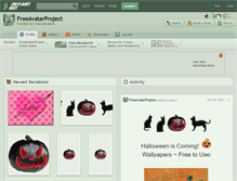 Tablet Screenshot of freeavatarproject.deviantart.com