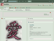 Tablet Screenshot of naniikgl.deviantart.com