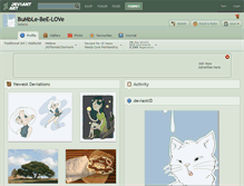 Tablet Screenshot of bumble-bee-love.deviantart.com