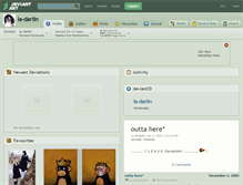 Tablet Screenshot of la-darlin.deviantart.com
