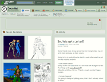 Tablet Screenshot of doomhat.deviantart.com