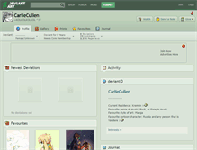 Tablet Screenshot of carliecullen.deviantart.com