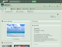 Tablet Screenshot of galactose.deviantart.com