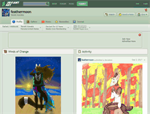 Tablet Screenshot of feathermoon.deviantart.com