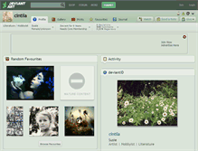 Tablet Screenshot of cintila.deviantart.com