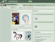 Tablet Screenshot of frolickinghorse.deviantart.com