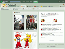 Tablet Screenshot of pantyxbrief.deviantart.com