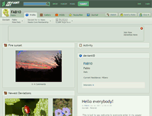 Tablet Screenshot of fab10.deviantart.com