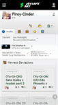 Mobile Screenshot of firey-cinder.deviantart.com