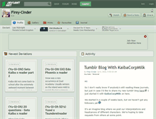 Tablet Screenshot of firey-cinder.deviantart.com