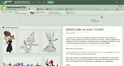 Desktop Screenshot of pokemonmaster704.deviantart.com