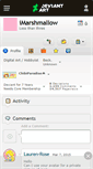 Mobile Screenshot of imarshmallow.deviantart.com