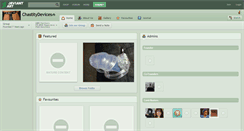 Desktop Screenshot of chastitydevices.deviantart.com