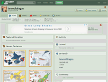 Tablet Screenshot of lanceofdragon.deviantart.com