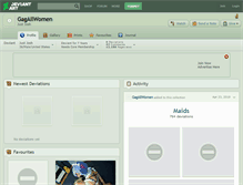 Tablet Screenshot of gagallwomen.deviantart.com
