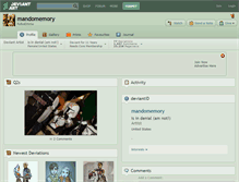 Tablet Screenshot of mandomemory.deviantart.com