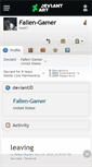 Mobile Screenshot of fallen-gamer.deviantart.com