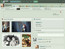Tablet Screenshot of diakirai15.deviantart.com