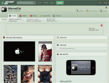 Tablet Screenshot of gpowere36.deviantart.com