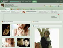 Tablet Screenshot of littlemisssally.deviantart.com