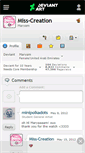 Mobile Screenshot of miss-creation.deviantart.com
