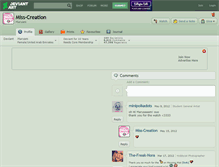 Tablet Screenshot of miss-creation.deviantart.com