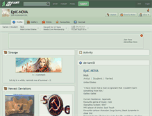 Tablet Screenshot of epic-nova.deviantart.com