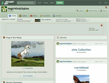 Tablet Screenshot of magicwindsstables.deviantart.com