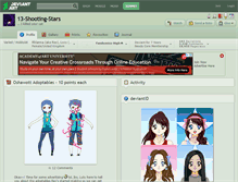 Tablet Screenshot of 13-shooting-stars.deviantart.com