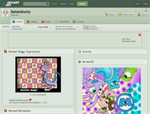 Tablet Screenshot of italianshorty.deviantart.com