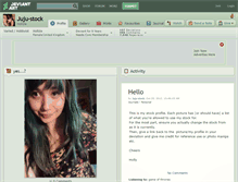 Tablet Screenshot of juju-stock.deviantart.com