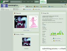 Tablet Screenshot of monstergirls.deviantart.com