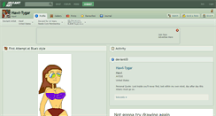 Desktop Screenshot of hawl-tygar.deviantart.com
