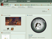 Tablet Screenshot of necrida7.deviantart.com