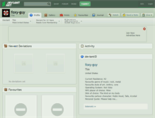 Tablet Screenshot of foxy-guy.deviantart.com