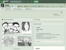 Tablet Screenshot of carola.deviantart.com