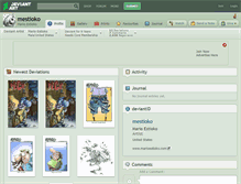 Tablet Screenshot of mestioko.deviantart.com