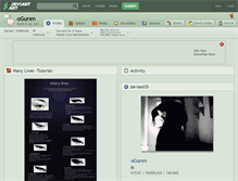 Tablet Screenshot of oguren.deviantart.com