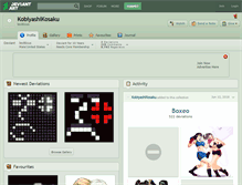 Tablet Screenshot of kobiyashikosaku.deviantart.com