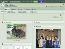 Tablet Screenshot of mikuru-kojima.deviantart.com