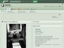Tablet Screenshot of klokanek.deviantart.com