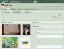 Tablet Screenshot of black-nova.deviantart.com
