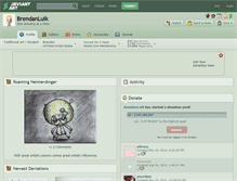 Tablet Screenshot of brendanluik.deviantart.com