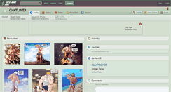 Desktop Screenshot of giantlover.deviantart.com