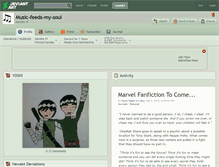 Tablet Screenshot of music-feeds-my-soul.deviantart.com