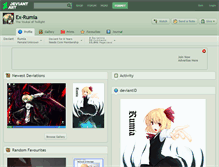 Tablet Screenshot of ex-rumia.deviantart.com