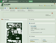Tablet Screenshot of elcalibre.deviantart.com