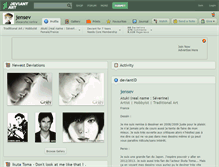 Tablet Screenshot of jensev.deviantart.com