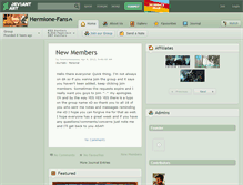 Tablet Screenshot of hermione-fans.deviantart.com