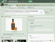 Tablet Screenshot of 4g0ny.deviantart.com